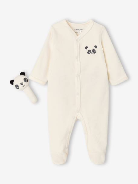 Coffret dors-bien et doudou bébé garçon écru 1 - vertbaudet enfant 