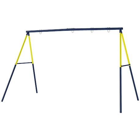 Portique balançoire double 4 crochets acier max. 150 kg Bleu 5 - vertbaudet enfant 