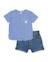 Ensemble pour nouveau-né en tissu tissé avec motif vichy Bleu 1 - vertbaudet enfant 