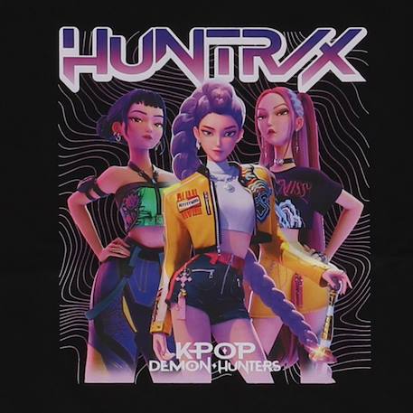 T-shirt 'k-pop demon hunters' manches courtes en coton Noir 2 - vertbaudet enfant 