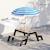 Table de pique-nique enfants - aiyaplay - avec parasol - 2 boîtes de rangement - bois - 3 à 6 ans - 113 x 95 x 160 cm - naturel Finition bois naturel 3 - vertbaudet enfant 