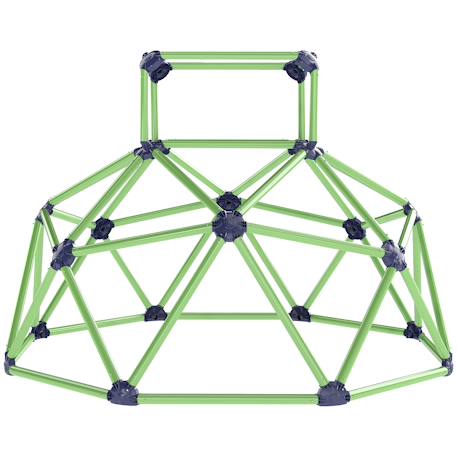 Dôme d'escalade enfant dia. 182 x 119h cm nombreuses prises max. 90 kg plastique violet vert Vert 4 - vertbaudet enfant 