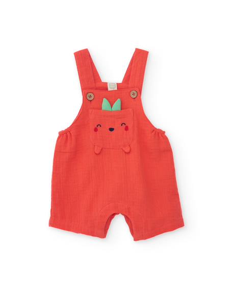 Ensemble en tricot pour nouveau-né avec poche fruit sur le devant Rouge 5 - vertbaudet enfant 