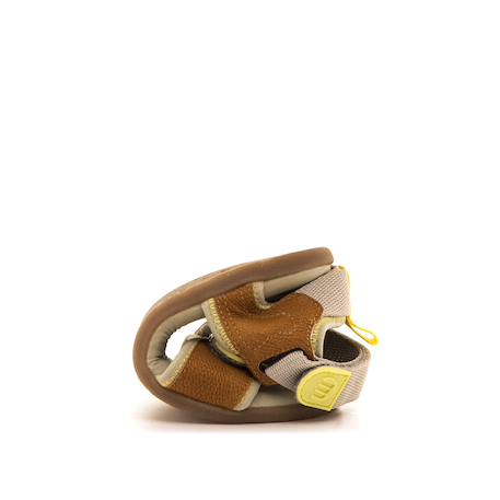 Sandales garçon synthétique fermeture adhésive barefoot Camel 3 - vertbaudet enfant 