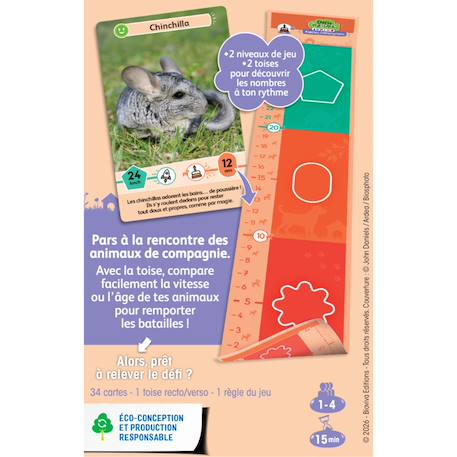 Jeu de cartes - défis nature junior - fidèles compagnons - dès 7 ans - 1 à 4 joueurs - fabriqué en france et éco-conçu Multicolore 4 - vertbaudet enfant 