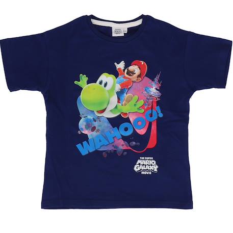 Pyjashort 'mario' manches courtes en coton Marine 3 - vertbaudet enfant 