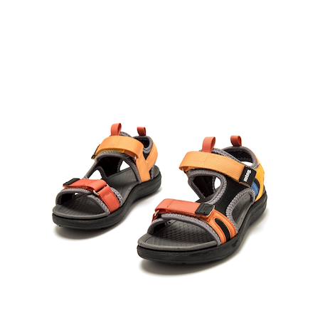Sandales filles synthétique fermeture adhésive Fuchsia+Green+Orange 12 - vertbaudet enfant 