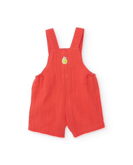 Ensemble en tricot pour nouveau-né avec poche fruit sur le devant Rouge 6 - vertbaudet enfant 