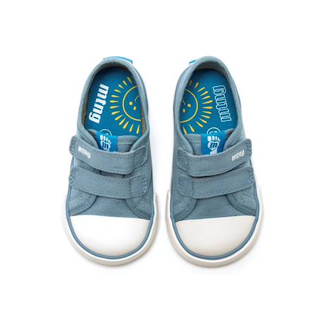 Sneakers garçon textile fermeture adhésive barefoot Blanc cassé+Bleon foncé+Bleu foncé+Bleu marine+Noir intense+Turquoise 31 - vertbaudet enfant 