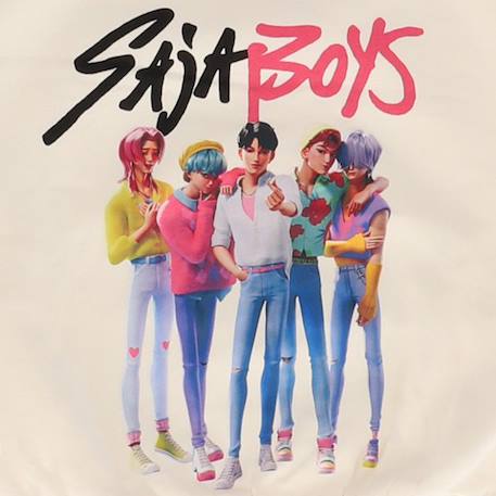Sweat imprimé 'k-pop demon hunters' manches longues molletonné Blanc 2 - vertbaudet enfant 