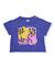 T-shirt pour fille en maille avec imprimé sur le devant Violet 2 - vertbaudet enfant 