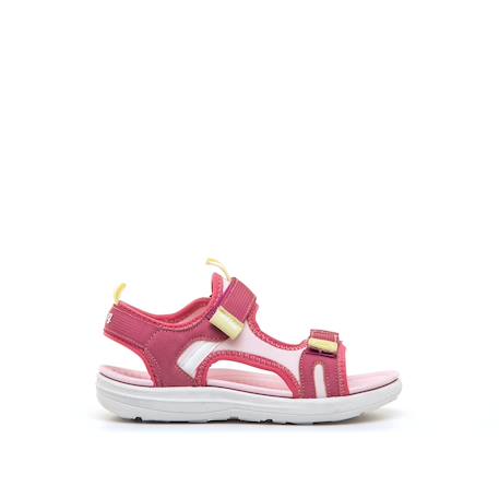 Sandales filles synthétique fermeture adhésive Fuchsia+Green+Orange 1 - vertbaudet enfant 