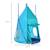 Balançoire nid d'oiseau ronde balançoire panier ø 1,1 x 1,5h m - tente amovible incluse - accessoires inclus Bleu 3 - vertbaudet enfant 