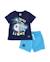 Ensemble garçon en maille avec motif de poisson lumineux Bleu 1 - vertbaudet enfant 