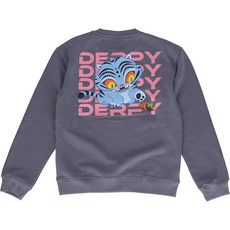 Sweat 'k-pop demon hunters' manches longues molletonné Gris 2 - vertbaudet enfant 
