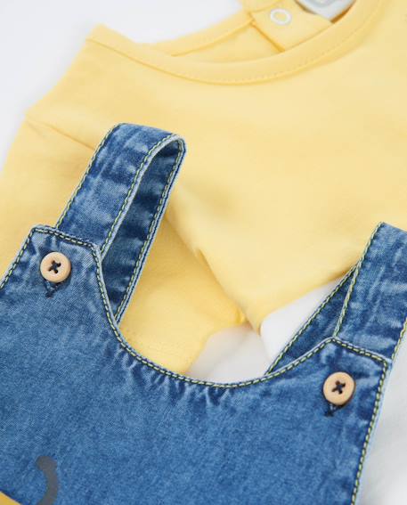 Ensemble tricot pour nouveau-né avec poche avant Bleu 6 - vertbaudet enfant 