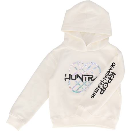 Sweat à capuche 'k-pop demon hunters' manches longues molletonné Blanc 2 - vertbaudet enfant 
