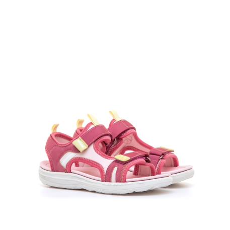 Sandales filles synthétique fermeture adhésive Fuchsia+Green+Orange 4 - vertbaudet enfant 