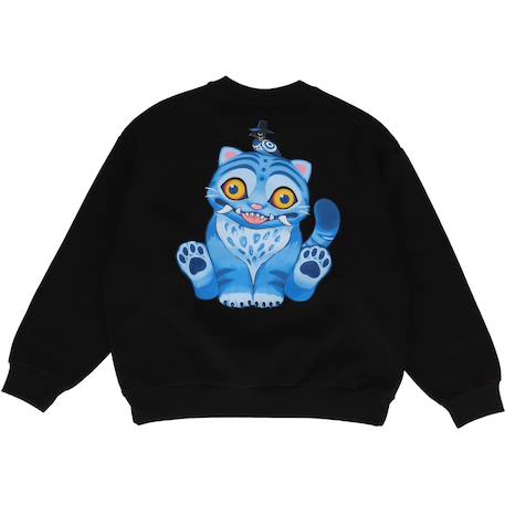 Sweat imprimé 'k-pop demon hunters' manches longues molletonné Noir 2 - vertbaudet enfant 