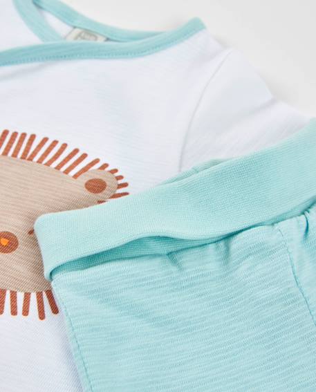 Ensemble tricot pour nouveau-né avec ouverture latérale Blanc 6 - vertbaudet enfant 
