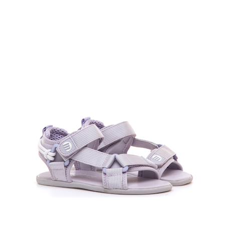 Sandales filles synthétique fermeture adhésive barefoot Pink+Purple+Verd clair 10 - vertbaudet enfant 