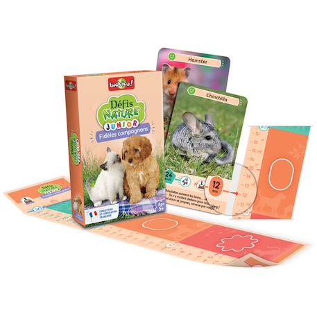 Jeu de cartes - défis nature junior - fidèles compagnons - dès 7 ans - 1 à 4 joueurs - fabriqué en france et éco-conçu Multicolore 2 - vertbaudet enfant 