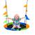 Balançoire nid d'oiseau ronde balançoire panier ø 100 cm 2 anneaux inclus métal époxy pp oxford haute densité drapeaux multicolores Multicolore 1 - vertbaudet enfant 
