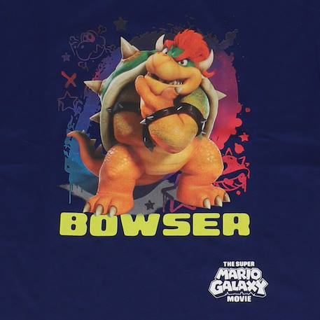 T-shirt 'mario' manches courtes en coton - Bowser Marine 2 - vertbaudet enfant 