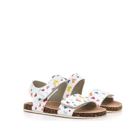 Sandales filles synthétique fermeture adhésive barefoot Multicolor+Rose+White 3 - vertbaudet enfant 