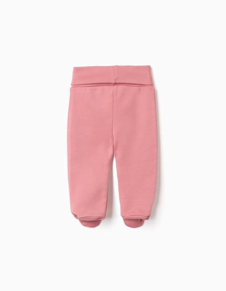 4 pantalons avec pieds en coton unis/imprimés Multicolore 2 - vertbaudet enfant 
