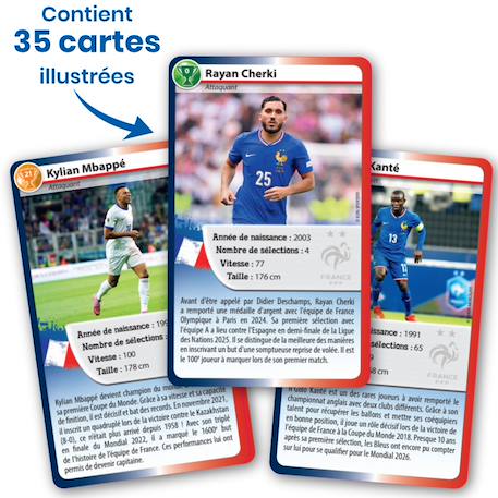 Jeu de cartes - défis sports - fédération française de football  - dès 7 ans - 2 à 6 joueurs - fabriqué en france et éco-conçu Multicolore 5 - vertbaudet enfant 