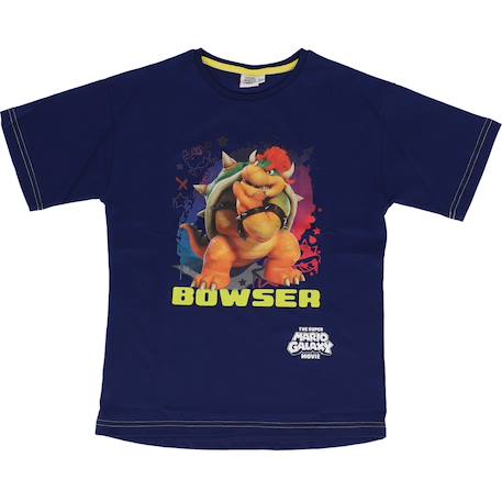 T-shirt 'mario' manches courtes en coton - Bowser Marine 1 - vertbaudet enfant 