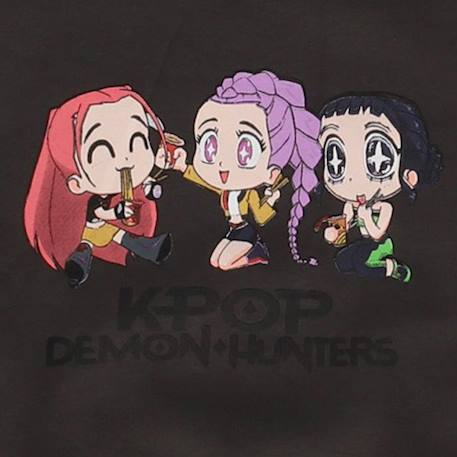 Sweat imprimé 'k-pop demon hunters' manches longues molletonné Gris 2 - vertbaudet enfant 