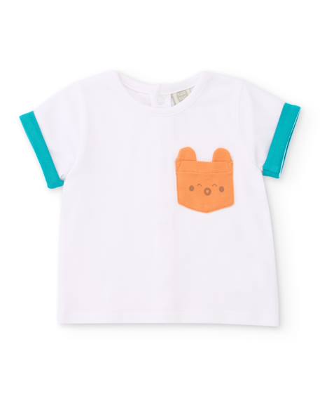 Ensemble tricot pour nouveau-né avec poche décorative Blanc 2 - vertbaudet enfant 