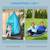 Balançoire nid d'oiseau ronde balançoire panier ø 1,1 x 1,5h m - tente amovible incluse - accessoires inclus Bleu 4 - vertbaudet enfant 