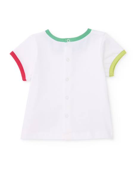 Ensemble en tricot pour nouveau-né avec poche fruit sur le devant Rouge 4 - vertbaudet enfant 