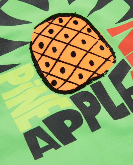 T-shirt garçon en maille avec fermeture à l’épaule Vert 5 - vertbaudet enfant 