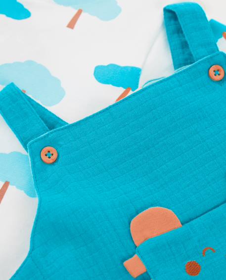 Ensemble tricot pour nouveau-né avec poche avant Bleu 6 - vertbaudet enfant 