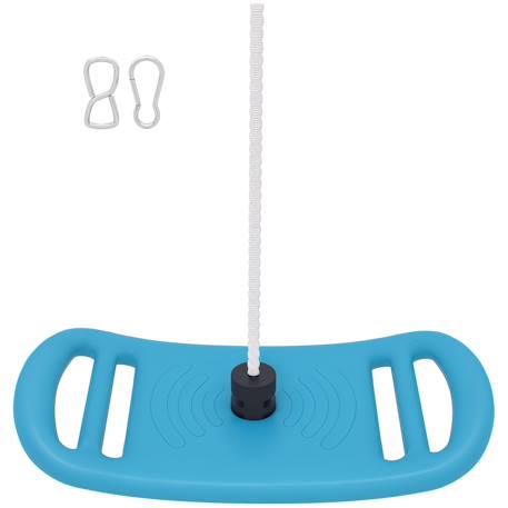 Balançoire enfant - siège balançoire - corde réglable, mousquetons - max. 70kg Bleu 4 - vertbaudet enfant 