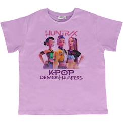 -T-shirt 'k-pop demon hunters' manches courtes en coton