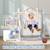 Toboggan balançoire panier basket enfant 3 en 1 design fusée hdpe Bleu 5 - vertbaudet enfant 