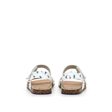 Sandales filles synthétique fermeture adhésive barefoot Multicolor+Rose+White 15 - vertbaudet enfant 