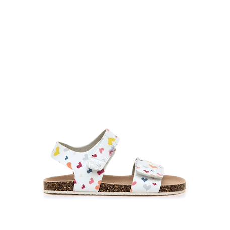 Sandales filles synthétique fermeture adhésive barefoot Multicolor+Rose+White 1 - vertbaudet enfant 