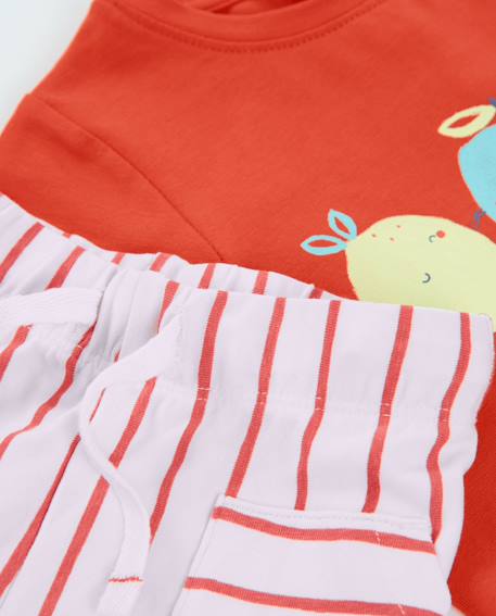Ensemble en tricot pour nouveau-né avec patch brodé Rouge 6 - vertbaudet enfant 