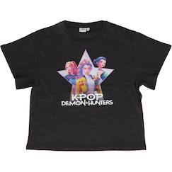 -T-shirt 'k-pop demon hunters' manches courtes en coton
