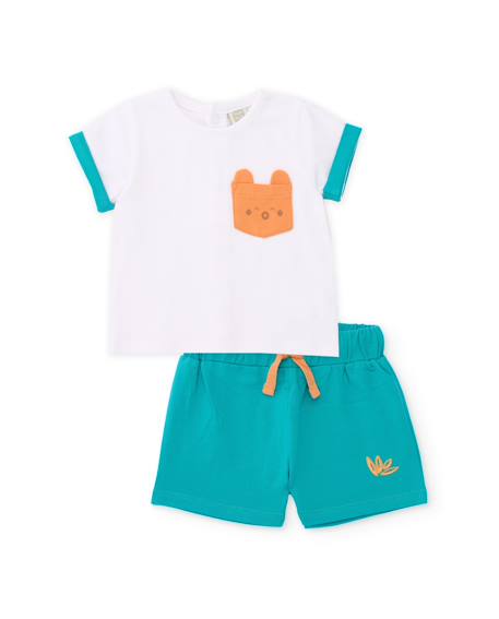 Ensemble tricot pour nouveau-né avec poche décorative  - vertbaudet enfant