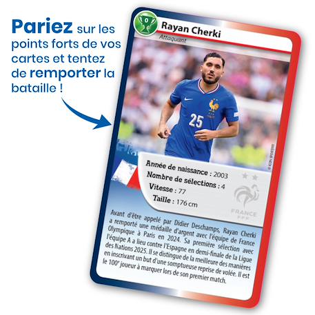 Jeu de cartes - défis sports - fédération française de football  - dès 7 ans - 2 à 6 joueurs - fabriqué en france et éco-conçu Multicolore 3 - vertbaudet enfant 