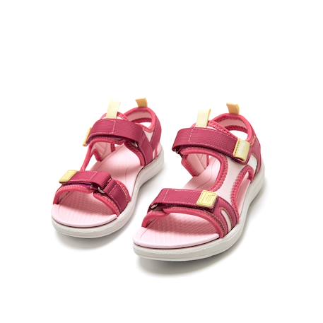 Sandales filles synthétique fermeture adhésive Fuchsia+Green+Orange 3 - vertbaudet enfant 