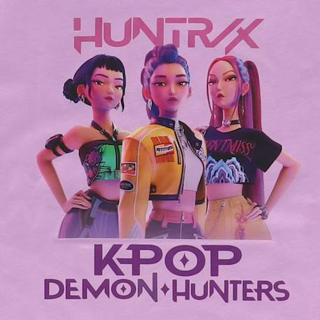 T-shirt 'k-pop demon hunters' manches courtes en coton Violet 2 - vertbaudet enfant 