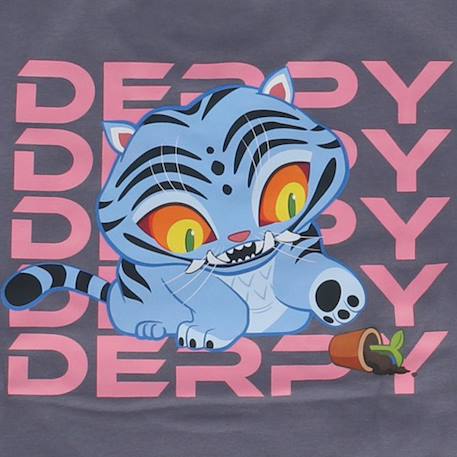Sweat 'k-pop demon hunters' manches longues molletonné Gris 3 - vertbaudet enfant 